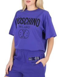 Moschino - Fantasy Print Double Smile Logo T-shirt - Lyst