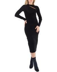 Victoria Beckham - Ladies Cut-Out Ribbed-Knit Top, Brand Size 6 (Us Size 2) - Lyst