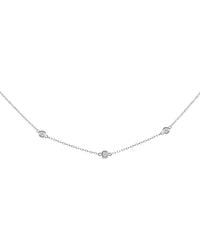 Haus of Brilliance - 14K 1/2 Cttw Bezel Set Diamond Station Necklace - Lyst