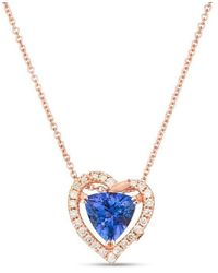 Le Vian - Blueberry Tanzantine Heart Collection Necklaces Set - Lyst