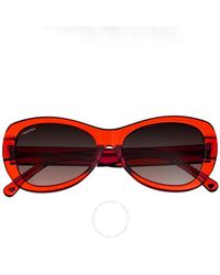 Bertha - Orange Square Sunglasses - Lyst