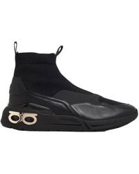 Ferragamo - Ferragamo Cosma Gancini Sock Sneakers - Lyst