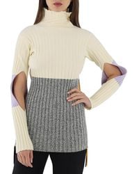 Moncler - Ladies Tricot Knit Turtleneck Sweater - Lyst