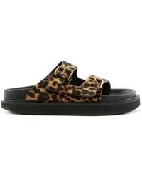 Isabel Marant - Ladies Leopard Lennya Flat Sandals - Lyst