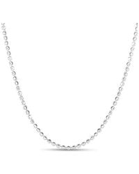 Tresorra - Sterling Moon-Cut Bead Chain Necklace - Lyst