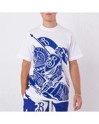 Burberry - Ekd Print Cotton T-Shirt - Lyst