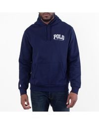 Polo Ralph Lauren - Fleece Logo Print Sweatshirt - Lyst