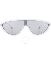 Moncler - Vitesse Smoke Flash Silver Shield Sunglasses Ml0239 21c 00 - Lyst