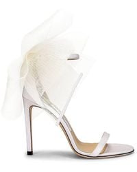 Jimmy Choo - Aveline 100 Asymmetric Bow Deatil Sandals, Brand Size 35 Us - Lyst