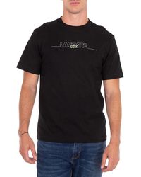 Lacoste - Logo Embroidered Cotton T-Shirt, Brand Size 6 - Lyst