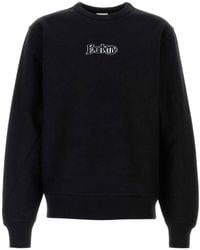 Burberry - Logo Cotton Blend Sweatshirt - Lyst