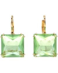 Swarovski - Millenia-Tone Plated Square Cut Drop Earrings - Lyst