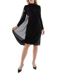 Burberry - Star Motif Gathered Silk Viscose Dress, Brand Size 2 (Us - Lyst
