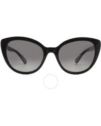 Kate Spade - Polarized Grey Shaded Cat Eye Sunglasses Amberlee/s 0807/wj 55 - Lyst