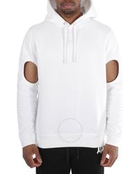 Burberry - Optic Globe Graphic Cut-out Sleeve Hoodie - Lyst