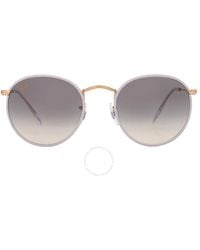 Ray-Ban - Round Metal Full Color Legend Light Grey Gradient Sunglasses Rb3447jm 919632 50 - Lyst