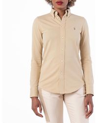 Polo Ralph Lauren - Logo Embroidered Cotton Shirt - Lyst