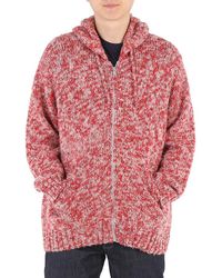 Undercover - Melange-effect Knitted Hoodie - Lyst