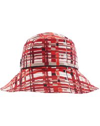 Ferragamo - Patterned Cotton Bucket Hat - Lyst