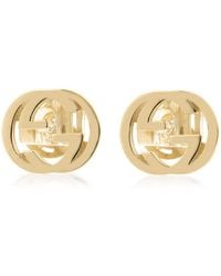 Gucci - Interlocking G 18Ct Stud Earrings - Lyst