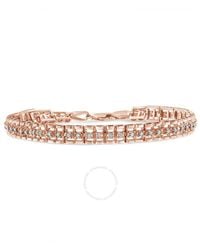 Haus of Brilliance - 10k Re Gold Plated .925 Sterling Silver 1.0 Cttw Re Cut Diamond Double-link 7'' Tennis Bracelet - Lyst