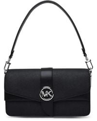 Michael Kors - Medium Greenwich Saffiano Leather Shoulder Bag - Lyst