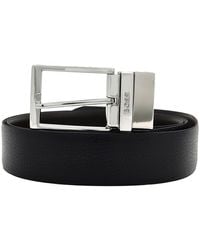BOSS - Leather Belt And Card Holder Set - Lyst