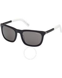 Moncler - Kolligan Smoke Rectangular Sunglasses Ml0290 01a 57 - Lyst