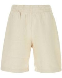 Burberry - Logo-Patch Cotton Shorts - Lyst