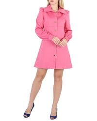 Moschino - Ladies Fuschia Teddy Buttons Cotton Viscose Satin Dress - Lyst