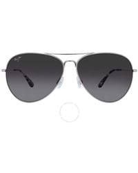 Maui Jim - Mavericks Neutral Grey Pilot Sunglasses - Lyst