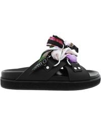 Jimmy Choo - Ruzah Vachetta Leather Slip-On Flats, Brand Size 39 Us - Lyst