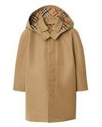 Burberry - Hooded Check-Lined Trench Coat - Lyst