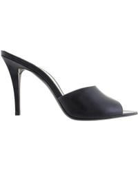 Saint Laurent - Patent Leather Romy Mule Sandals, Brand Size 40 Us - Lyst