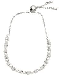 Swarovski - Matrix Soft Bracelet 3Mm Rhodium Shiny - Lyst