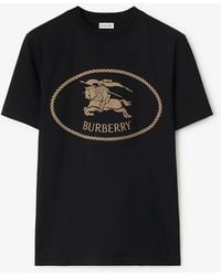 Burberry - Knight Stamp Cotton T-Shirt - Lyst