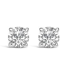 Haus of Brilliance - 14K 1/2 Cttw Lab Grown Diamond Solitaire Stud Earrings - Lyst