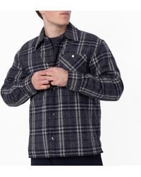 Burberry - Wadded Check Wool Overshirt - Lyst