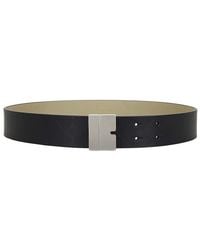 Burberry - Ekd Debossed Leather Shield Belt, Cm - Lyst