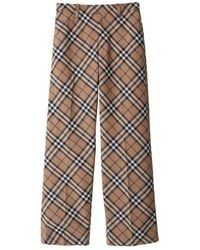 Burberry - Checked Tailored Trousers, Brand Size 50 Waist - Lyst