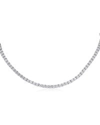Swarovski - Matrix Tennis Necklace S New Rhodium Shiny - Lyst