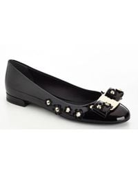 Ferragamo - Patent Leather Varina Ballet Flats - Lyst