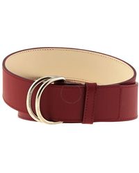 Burberry - Double D-ring Colorblock Leather Belt - Lyst