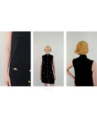 Versace - Medusa 95 Shift Knit Cashmere-Blend Mini Dress, Brand Size 42 Us - Lyst