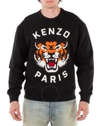 KENZO - Lucky Tiger Embroidered Sweatshirt - Lyst