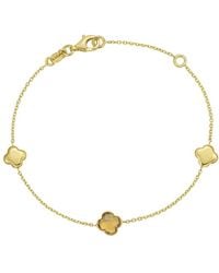 Kylie Harper - Ladies 14K Citrine Clover Gemstone Station Bracelet - Lyst