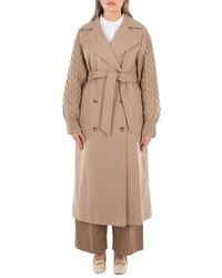 Max Mara - Cicladi Water-Repellent Gabardine Trench Coat, Brand Size 38 Us - Lyst