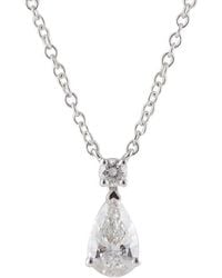 Brilliant Diamond - 14Kt 0.60 Carat Lab Grown Diamond Pendant Necklace For - Lyst