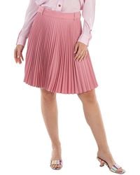 Burberry - Ladies Rosy Pleated Midi Skirt, Brand Size 8 (Us - Lyst