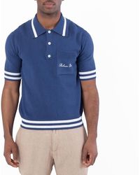 Balmain - Siganture Embroidered Polo Shirt - Lyst
